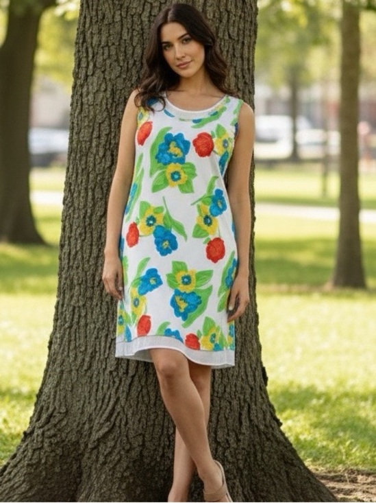 GG Collection Dresses & Skirts - GG Caftly 90's Floral Skater Dress Size Medium